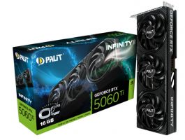 Palit Videókártya NVIDIA RTX 5060Ti Infinity 3 OC 16GB GDDR7 (NE7506TS19T1-GB2061S)